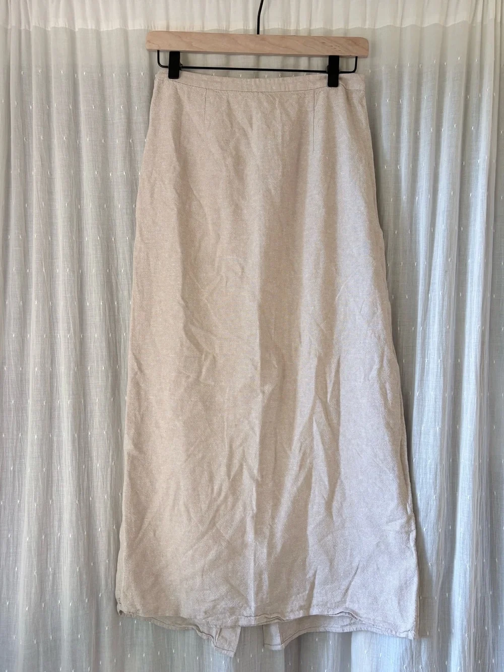 Old Navy Cream Linen Maxi Skirt
